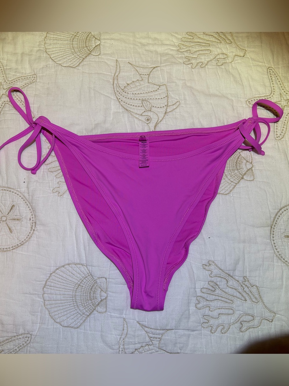 Skims Sexy Cotton Candy Pink Tie-Side Bikini Bottom. Size XXL